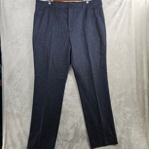 HUCKBERRY Wills Mens Wool Stretch Pants Size 38x30 Blue Casual Trousers‎ new